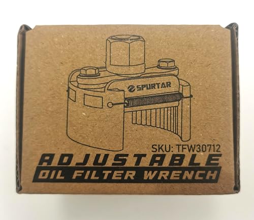Spurtar Adjustable Oil Filter Wrench 60-80mm Universal Oil Filter Removal Tool 1/2'' Drive Oil Filter Tool Perfect Fits Small Medium-Sized Spin-on Oil Filters, TFW30712 11 Spurtar Adjustable Oil Filter Wrench 60-80mm Universal Oil Filter Removal Tool 1/2'' Drive Oil Filter Tool Perfect Fits Small Medium-Sized Spin-on Oil Filters, TFW30712 - Image 11