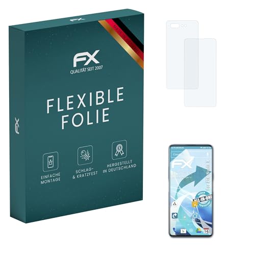 atFoliX Película Protectora compatible con ZTE Nubia X Protector Película, ultra claro y flexible FX Lámina Protectora de Pantalla (Set de 3)