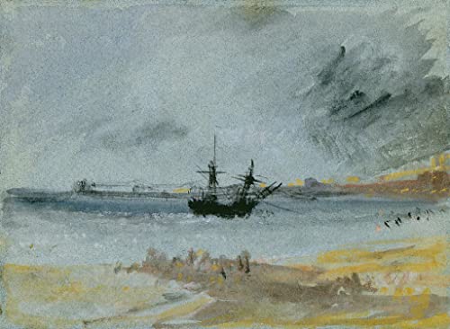 Toile d'art Ship Aground Brighton de Turner impression premium 58x90