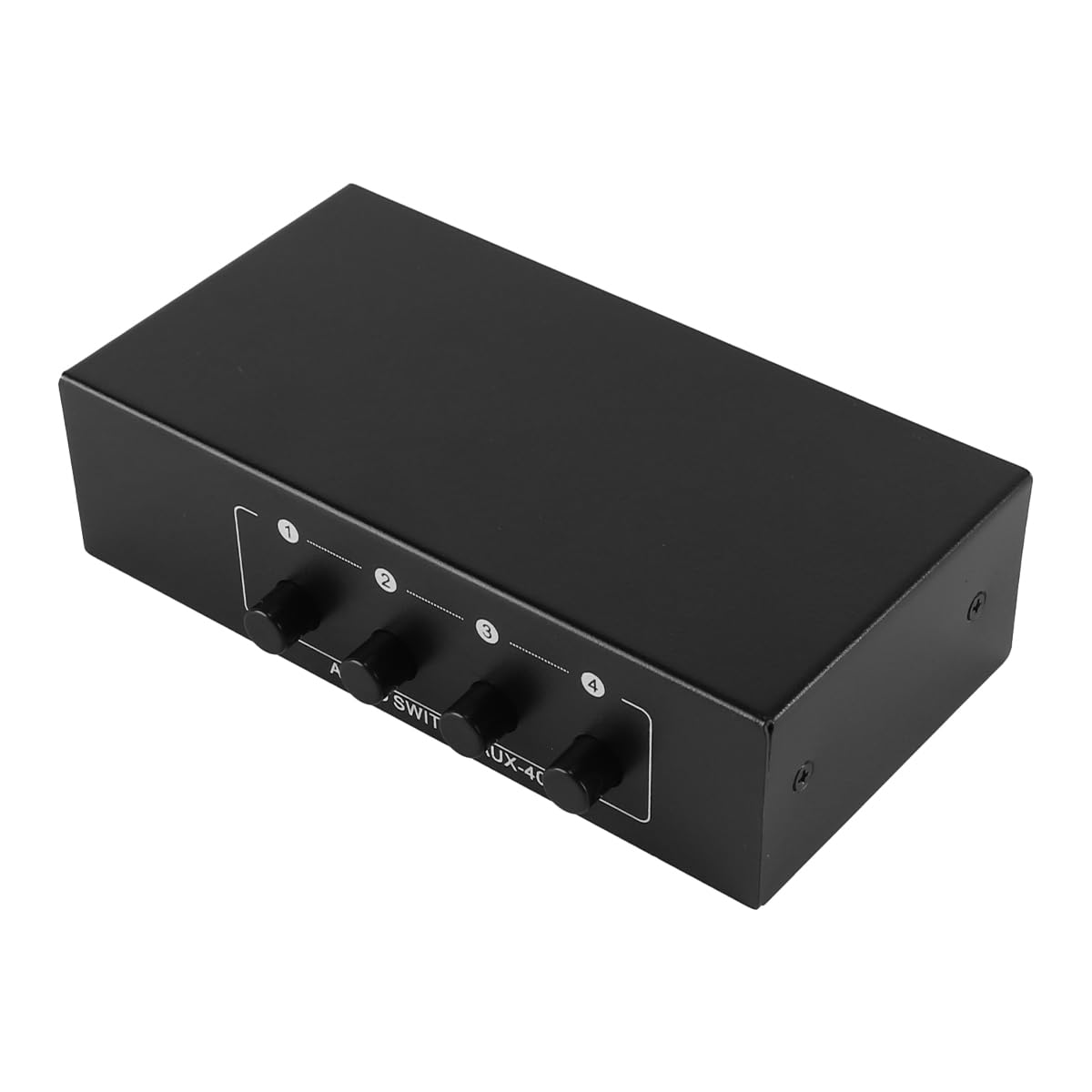 Commutateur Audio auxiliaire 4 entrées 1 Sortie, sélecteur Audio stéréo 4x1 Passif 3,5 mm Aux G/D RC-A, boîtier de Commutation Audio analogique