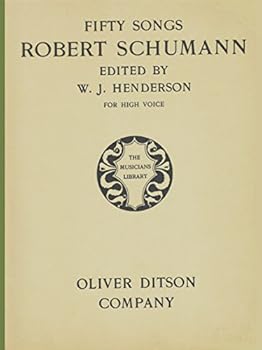 Paperback Fifty Songs Robert Schumann for High Voice Book