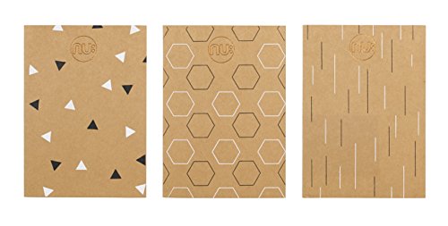 NU Kraft A4 Foiled Notebook, Pack of 3 - Image 4