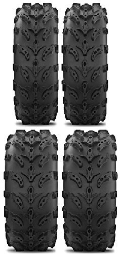 Full set of Interco Swamp Lite 25x8-12 and 25x10-11 ATV Tires (4)