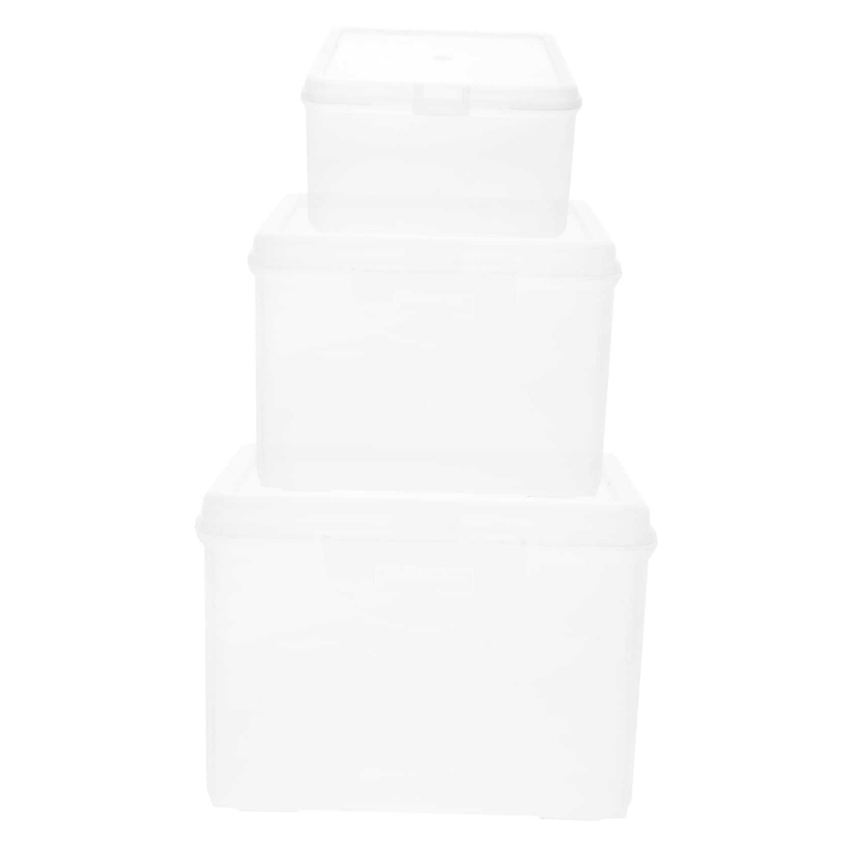 PRETYZOOM Scrapbook Paper Storage Organizer Box Easy-open Buckle and Sturdy Material