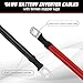 4 AWG Battery Cable 4FT 4 Gauge Pure Copper Battery Inverter Cables with 3/8 in Lugs Both Ends Power Inverter Wire Set for Automotive Solar Power Inverter Marine Boat RV Car Motorcycle (4 FT)
