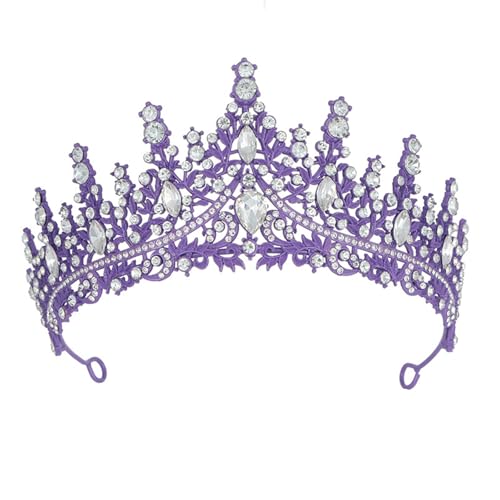 Fashion Rhinestones Crowns for Women Fancy Dress Accessories Costume Hairpieces Suitable for Weddings and Prom Event Prom Event 