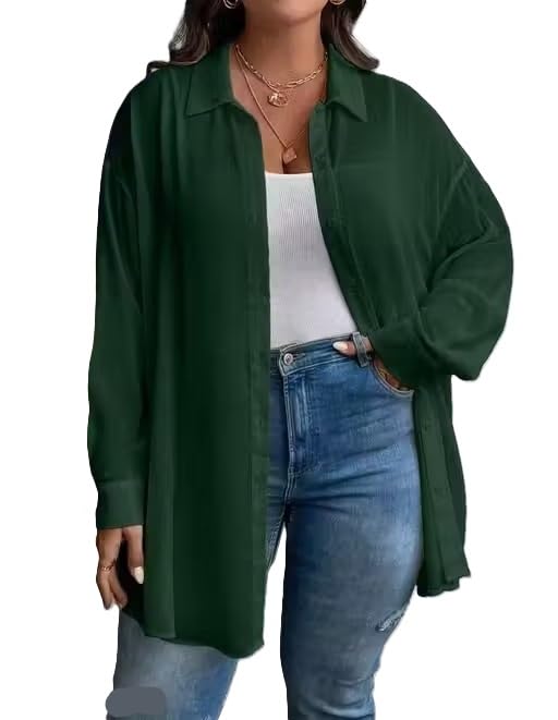 Stylish Modern Women’s Long Sleeve Solid Casual Shirt-picture-17