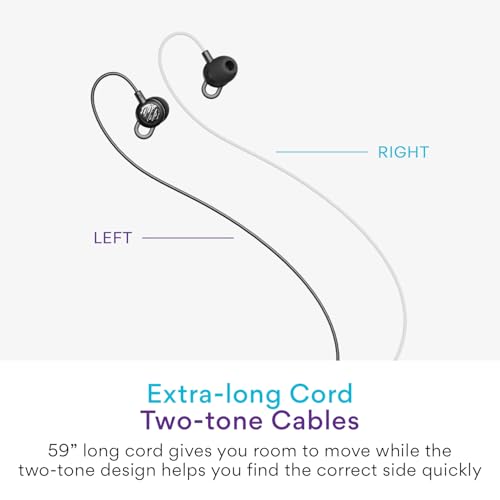 Image of MEE audio SleepTones USB-C Wired Sleep Earbuds for Side Sleepers with Lightweight Low-Profile Silicone Earpieces, Noise Reduction Sleeping Headphones with Built-in Mic & Volume Controls (USB Type C)