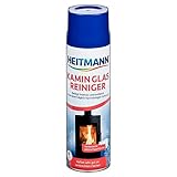 Heitmann Kamin Glas-Reiniger: Aktivschaum für hartnäckigen Schmutz, Kaminreiniger, Entrußer, Ofenreiniger 500 ml Dose