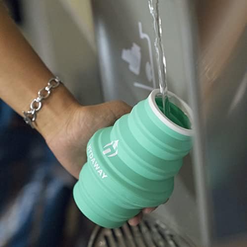 HYDAWAY Collapsible Water Bottle, 500ml Flip-Top Lid | Ultra-Packable, Travel-Friendly, Food-Grade Silicone
