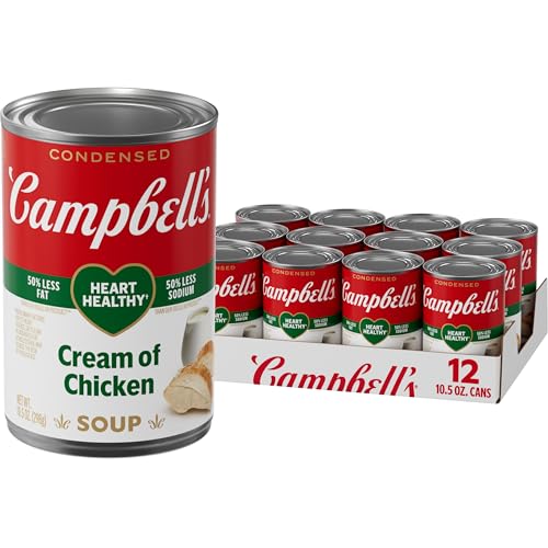 Image of Campbell's Condensed Healthy Request Cream of Chicken Soup, 10.5 oz. Can (Pack of 12) (Packaging May Vary)
