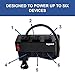 Legrand - OnQ Media Enclosure Power Strip, Half Width for Power Strip Media Cabinet, Power Strip to Optimize Cable Management with 6 Outlets, 3 IEC C13 Adapters,1 IEC C7 Adapter, Black, AC1031
