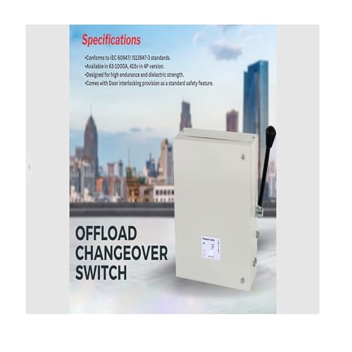 Image of ARINO (HEAVY DUTY) 63A DP CHANGEOVER 415VAC 63A CHANGEOVER DOUBLE POLE SIDE HANDLE CHANGEOVER 32A OFFLOAD CHANGEOVER 63A 2P CHANGEOVER DOUBLE POLE CHANGEOVER SWITCH LOAD BREAK SWITC