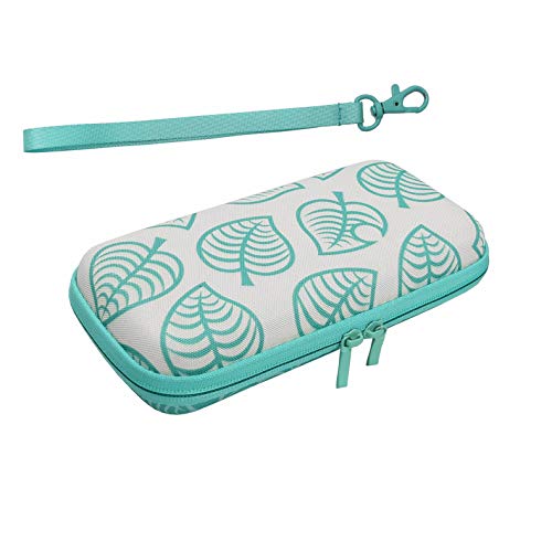 Switch Lite Carrying case-Newest Turquoise Sires Hardshell Pouch Bag for Switch Lite Console & Accessories with 8 Game Cartridges