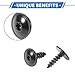 VekAuto 20 Pcs Car Fender Liner Splash Shield Bumper Cover Screw Compatible for Audi A3 2006-2013, Durable Metal Black License Bracket Tapping Screw Bolt