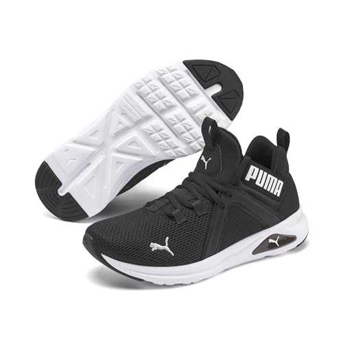 Image of Puma Women's Enzo 2 WN's Black White Running Shoe-4 Kids UK (19325601)