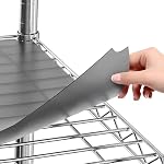 Sterling Shelf Liners for Wire Shelf System: Set of 3 in Graphite: 13.4 x 23.2 inch: Plastic Wire Shelving Mats