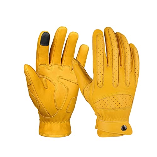 Gants de moto écran tactile jaune L pour vélo tout terrain motocross
