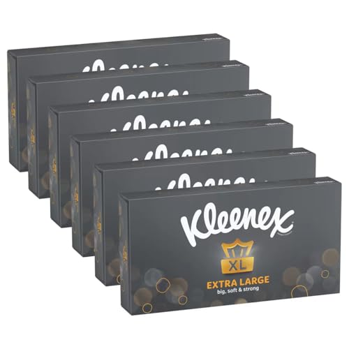 Extra Large Facial Tissue for Men Mensize 2ply 90 Sheets, Pack of 6