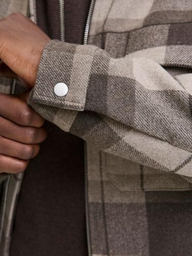 JACK & JONES Herren Jprccrussel Wool Blend Jacket Sn, Brindle, l – Ansicht 6