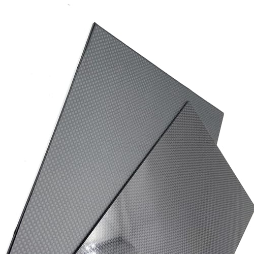 500x500mm Full 3K Carbon Fiber Sheet Plate High Strength Carbon Board Panel Thickness 0.5mm 1mm 1.5mm 2mm 2.5mm 3mm 4mm 5mm 3k Carbon Fiber(5.0mm Matte Plain)