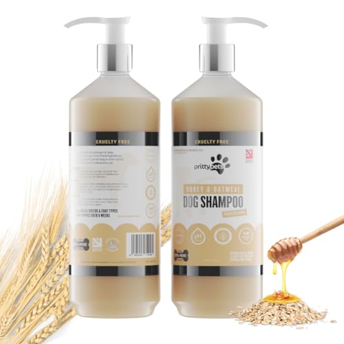 Oatmeal Dog Shampoo PRITTY PETS 1 LITRE Oatmeal Shampoo for 