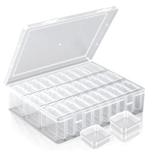 Image of 30-Gid Jewellery & Accessories Storage Box, Premium PP Bracelet & Earring Storage Box, Transparent Box Multi Compartment, Dustproof & Waterproof Organizer for Rings, Beads, Necklaces