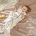 TILLYOU Sleep Sack 6-12 Months - 0.5 TOG Baby Wearable Blanket with 2-Way Zipper, Extra Soft Cotton Sleeveless Sleeping sack 2 Pack, Gray Grown