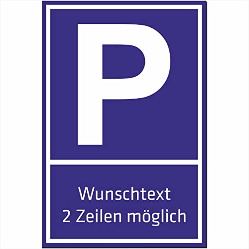 INDIGOS UG - WUNSCHTEXT Schild - 60x40cm - AluDibond Parkplatz - personalisiert Text - Straßenschild - Namensschild - Hausnummer - Garage, Hotel, Parkplatz, Schule, Carport, Firma individuell INDIGOS UG - WUNSCHTEXT Schild - 60x40cm - AluDibond Parkplatz - personalisiert Text - Straßenschild - Namensschild - Hausnummer - Garage, Hotel, Parkplatz, Schule, Carport, Firma individuell