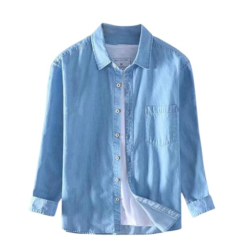 Chemise d'été légère homme anti-chaleur coupe ample unie