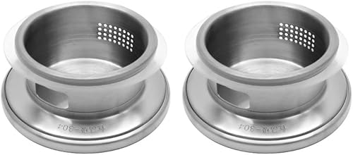 Cabilock Tapa de jarra de agua de acero inoxidable, 2 piezas, agujeros de cubierta de escoria, cubiertas de repuesto para hervidor de agua para té