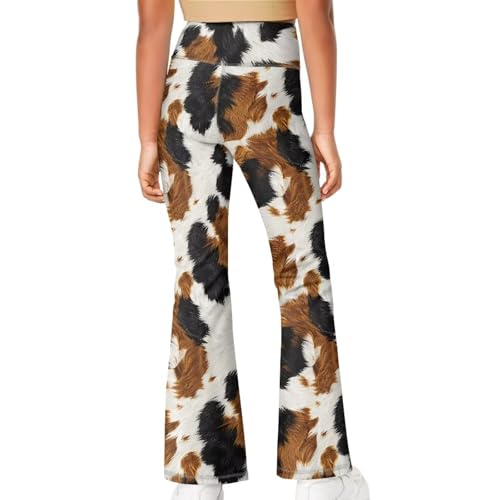 Girl's Flare Leggings High Waisted Bootcut Yoga Pants Kids Dance Bell Bottoms Pants Stretchy Sweatpants4