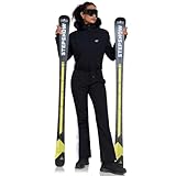 HOTIAN Damen Skianzug Einteiler Skioverall Winter Warme Damen Schneeanzug Wasserdicht Winddicht...