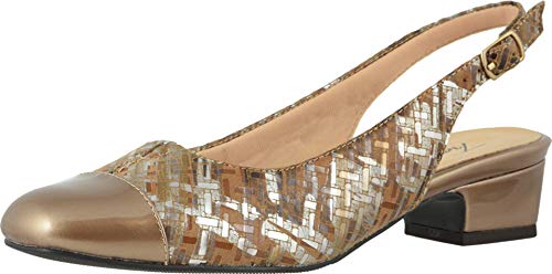 Trotters Women's Pump, Bronze Multi, 6 X-Wide