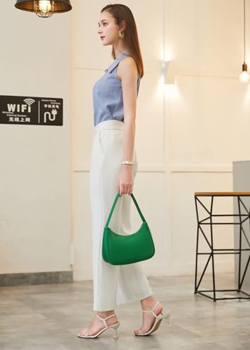 Image of CYHTWSDJ Shoulder Bags for Women, Cute Hobo Tote Handbag Mini Clutch Purse with Zipper Closure