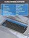 TECKNET 2.4G Wireless Keyboard - Mini Compact Keyboard with Media Hotkeys, 12-Month Battery Life, Compatible with PC, Desktop, Laptop, Smart TV - Black