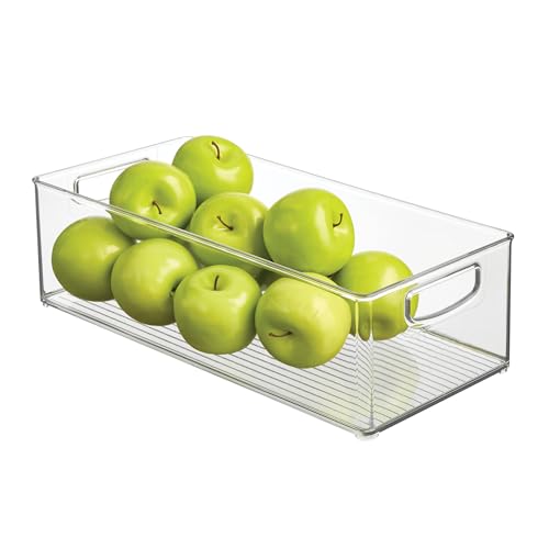 InterDesign iDesign Recycled Plastic Stackable Storage Bin for - Linus Collection - Clear