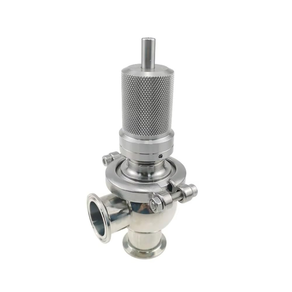 Valvole Di Sicurezza Regolabili Igieniche SS304/316L | Tri Clamp Da 1", 1-1/4", 1-1/2", 2", Guarnizione In EPDM, 0,1-4 Bar For Uso Alimentare/bevande/farmaceutico(SS304,2")
