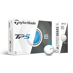 TaylorMade Hombres de TP5 X Pelota de Golf, Blanco, L