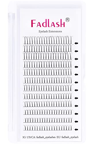 2Tray Volume Lash Extensions 3D 0.10mm C Curl 13mm+15mm Pre-fanned Eyelash Extensions by FADLASH