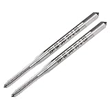 uxcell Machine Tap, #2-56 UNC 2B Class High Speed Steel Screw Thread Threading Milling Taps Tapping Tool 2pcs