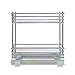 Household Essentials Glidez Chrome-Plated Steel 2-Tier Sliding Under Sink Cabinet Organizer, Chrome