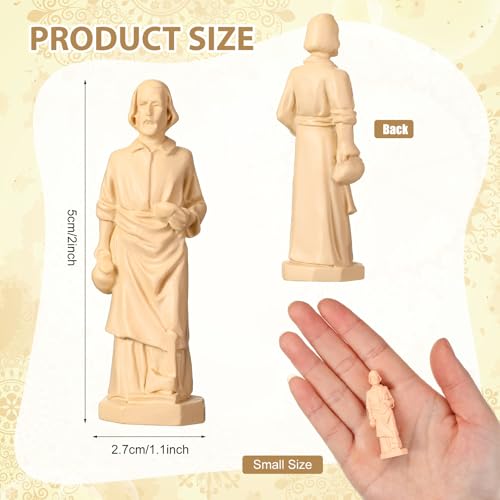 Estatua de San José pequeña de resina en set de 12 unidades miniatura 2