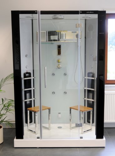 Infrarotdampfdusche „Naxos“ Infrarotkabine, Infrarot Dampfdusche, Dampf Sauna, Dusche, Wärmekabine-2