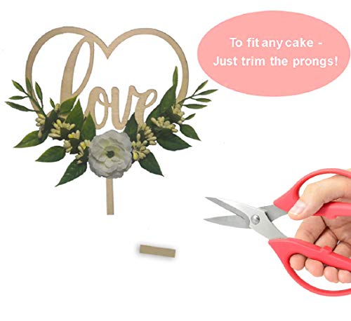 77 Ponies A183-02 Wedding Cake Topper - Rustic Theme For Bridal Shower Engagement Anniversary Party Decoration thumb #2