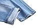Enrica Men's Skinny Ripped Distressed Destroyed Straight Fit Denim Jeans (Light Blue 305, 32)