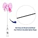 Pink Ultrasound Tech Bow Funny Sonogram Nurse Badge Reel, Cute Retractable ID Badge Holder, Name Tag Badge Buddy for RN LPN CNA MA US L&D OB/GYN Obstetric Nurse Nursing Student Sonographer Workers