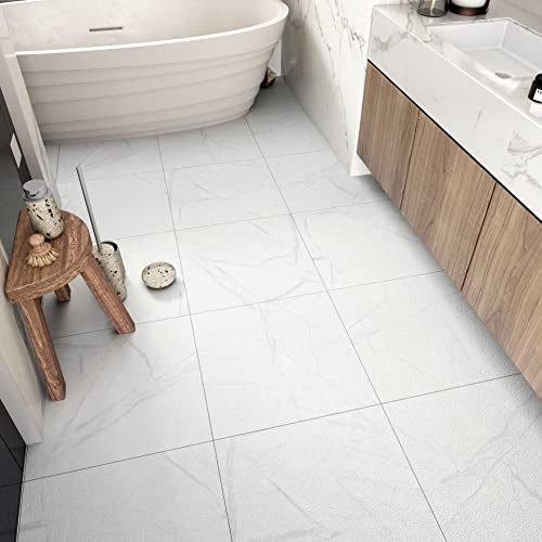 Westick Peel And Stick Floor Tile White Floor Tiles Peel And Stick Waterproof Bathroom Vinyl Peel And Stick Tiles Marble Vinyl Stick On Floor Tiles Vinyl Tiles Peel And Stick Floor 12 X 12 In 20 Pcs #TOP2