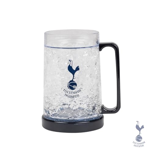Icy Sips with Spurs Crest: Tottenham Hotspur Crest Freezer Tankard - Keep Your Drink Chilled - Official Merchandise