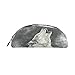 Produktbild bennigiry Kanada 'WOLFDOG Halbkreis Bleistift Fall, großes Fassungsvermögen Pen Tasche Pen Pouch Stationery Tasche Reißverschluss Box Office Organizer Travel Make-up Tasche